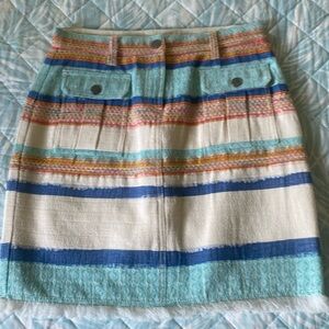 Worth multi textured skirt with lining.